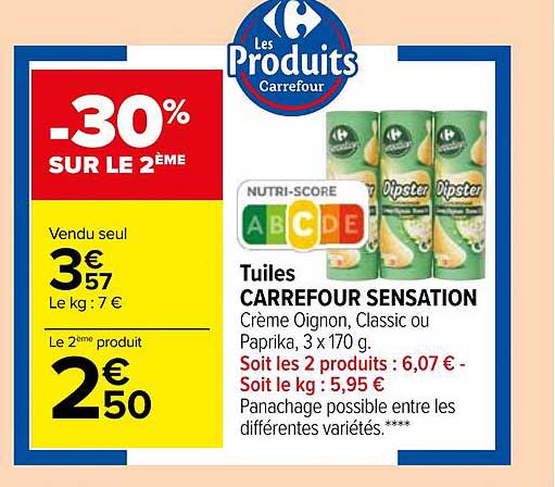 Tuiles Carrefour Sensation