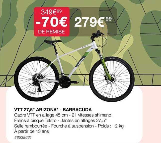 vtt 27,5" arizona - barracuda