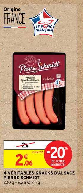 4 véritables knacks d'alsace pierre schmidt