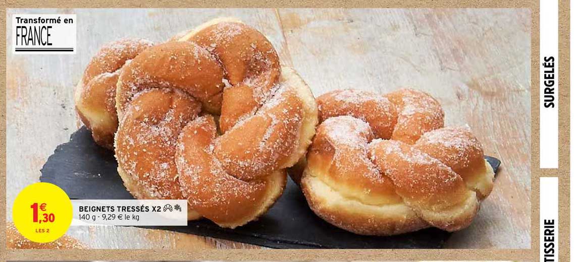 beignets tressés x2