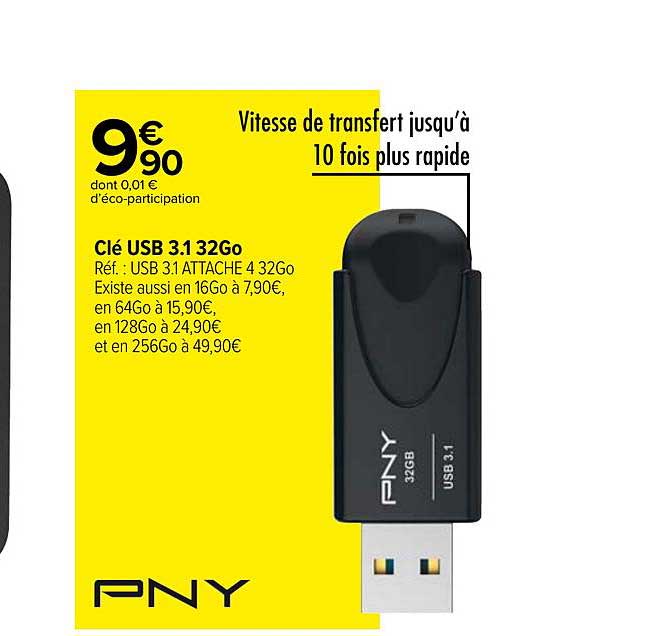 clé usb 3.1 32go pny