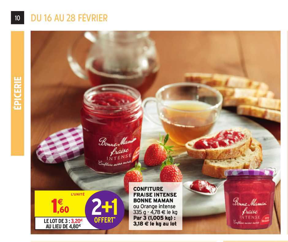 Confiture Fraise Intense Bonne Maman