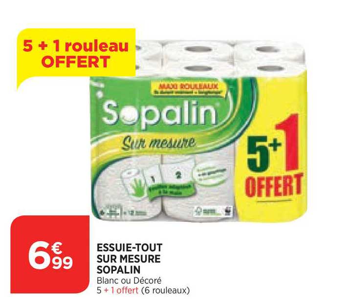 essuie-tout sur mesure sopalin