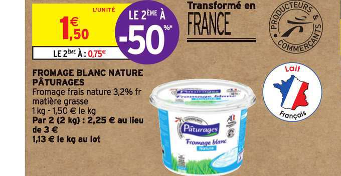 Fromage Blanc Nature Pâturages