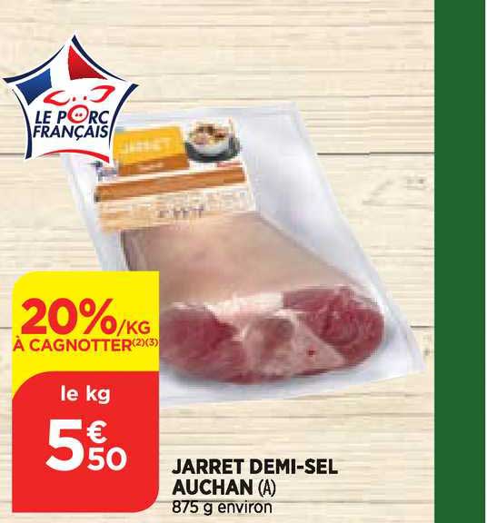 jarret demi-sel auchan