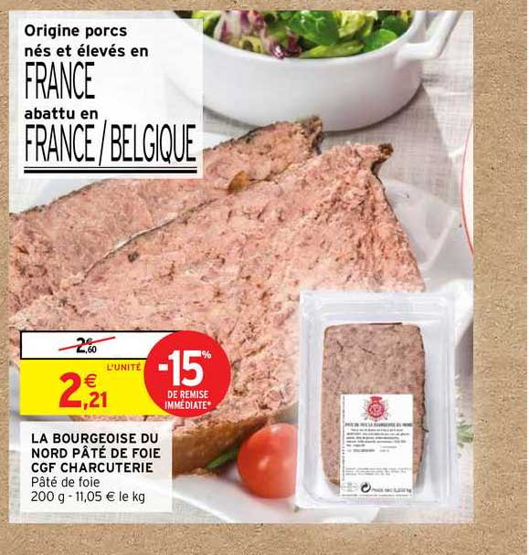 la bourgeoise du nord pâté de foie cgf charcuterie