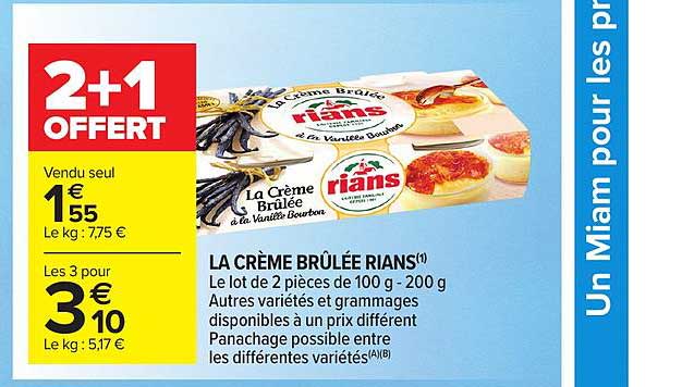 la crème brûlée rians