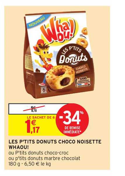 les p'tits donuts choco noisete whaou!