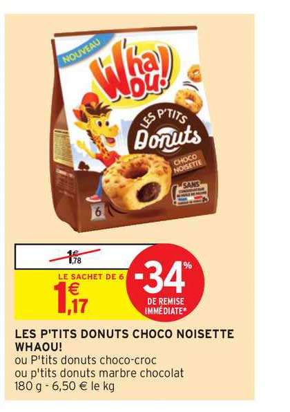 les p'tits donuts choco noisette whaou!