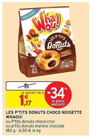 les p'tits donuts choco noisette whaou!