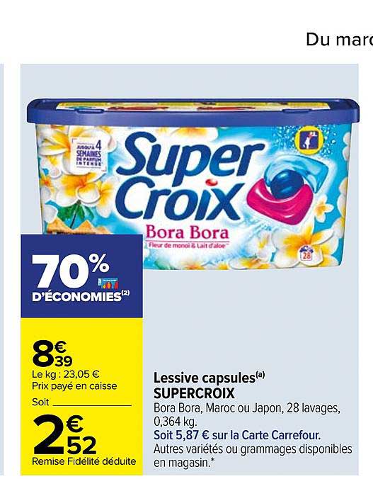 Lessive Capsules Supercroix