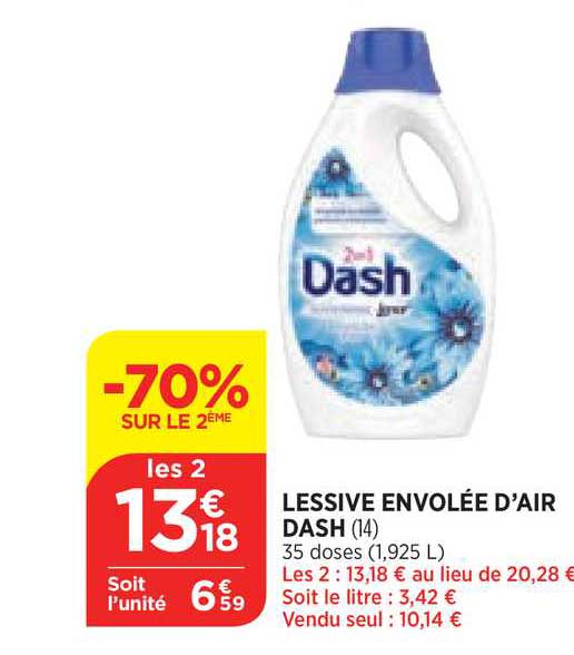 lessive envolée d'aire dash