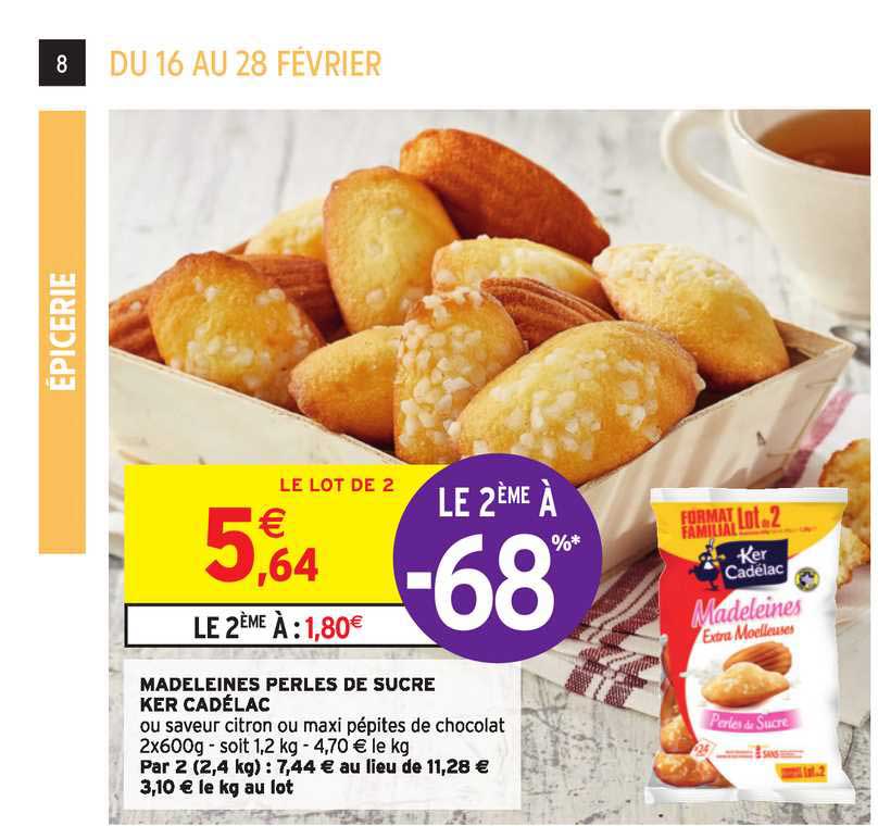 madeleines perles de sucre ker cadélac