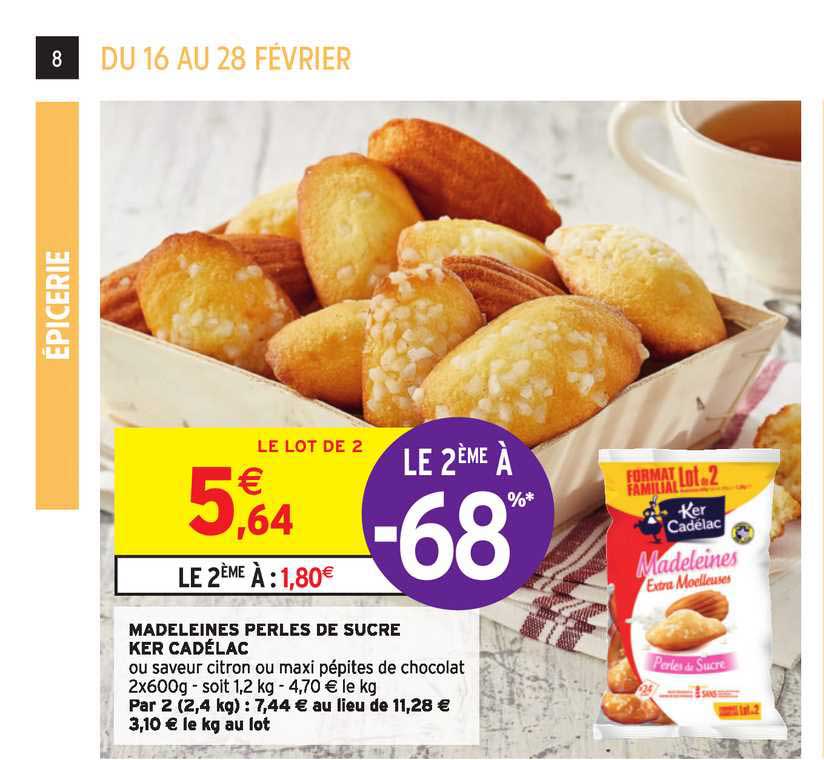 madeleines perles de sucre ker cadélac