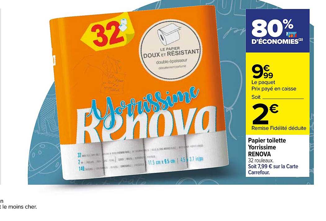 Papier Toilette Yorrissime Renova