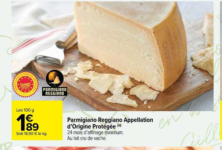 parmigiano reggiano appellation d'origine protégée