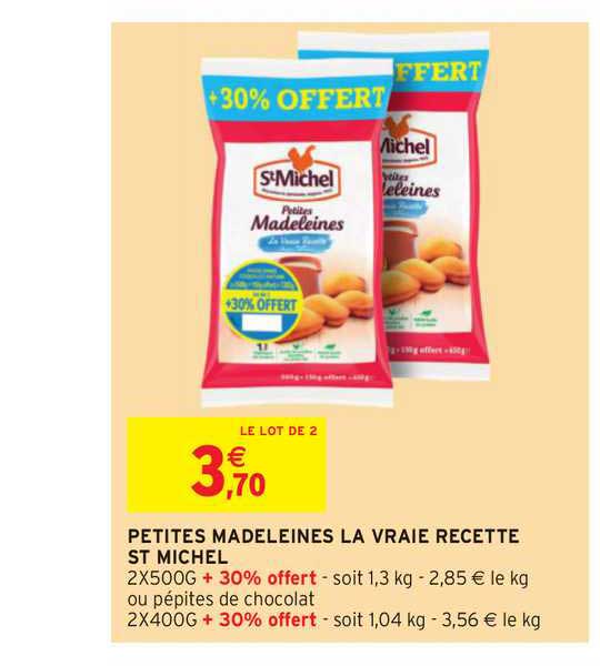 petites madeleines la vraie recette st michel