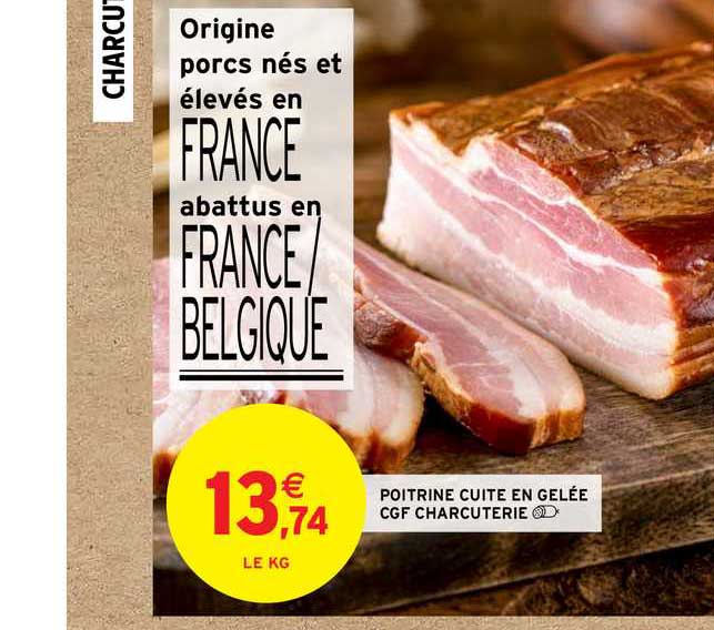 poitrine cuite en gelée cgf charcuterie