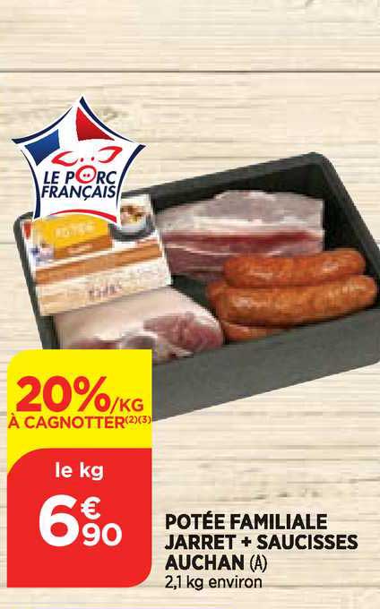 Potée Familiale Jarret + Saucisses Auchan
