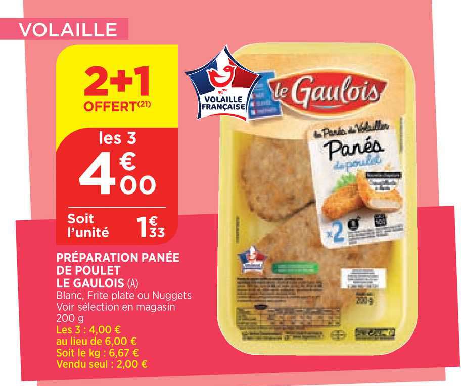 Préparation Panée De Poulet Le Gaulois
