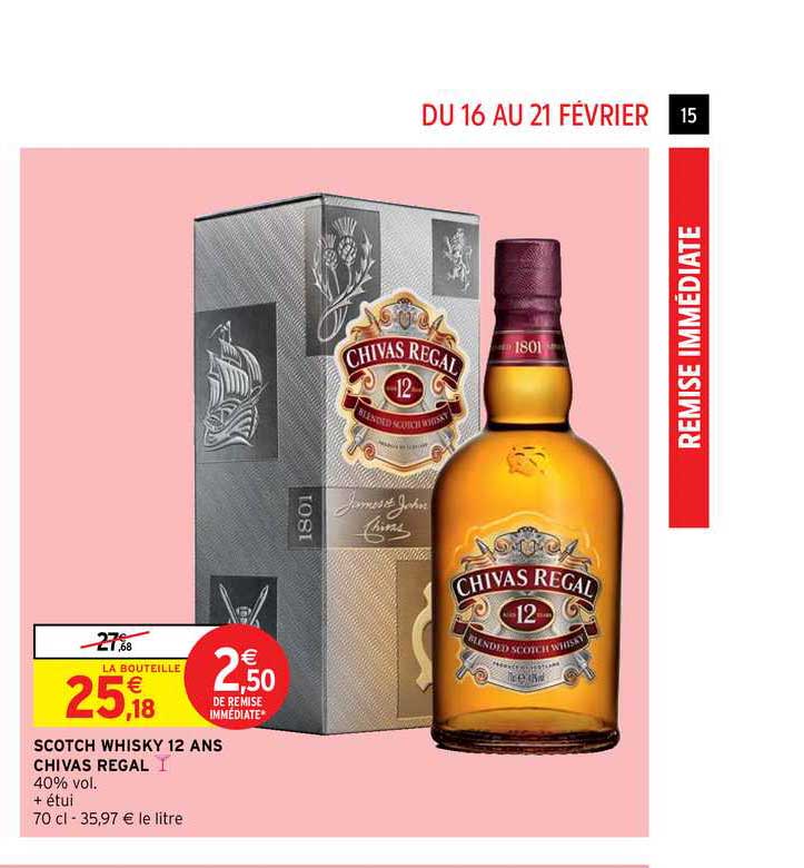 scotch whisky 12 ans chivas regal
