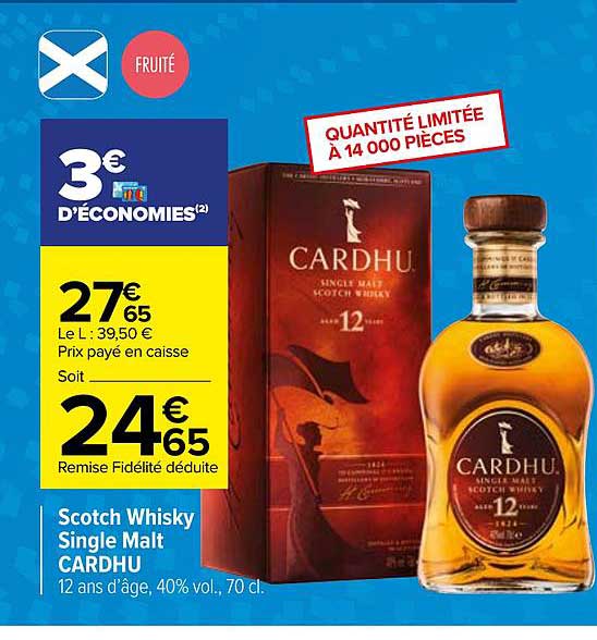 scotch whisky single malt cardhu