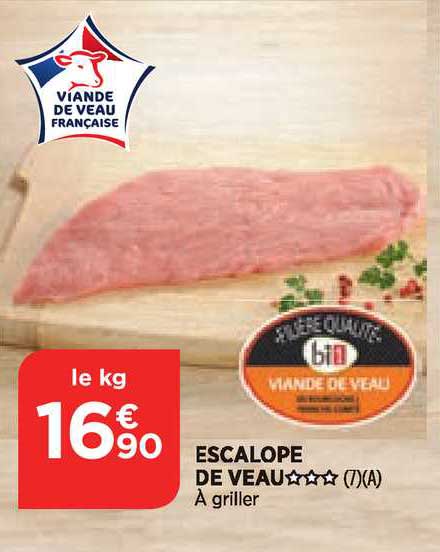 Viande De Veau : Escalope De Veau