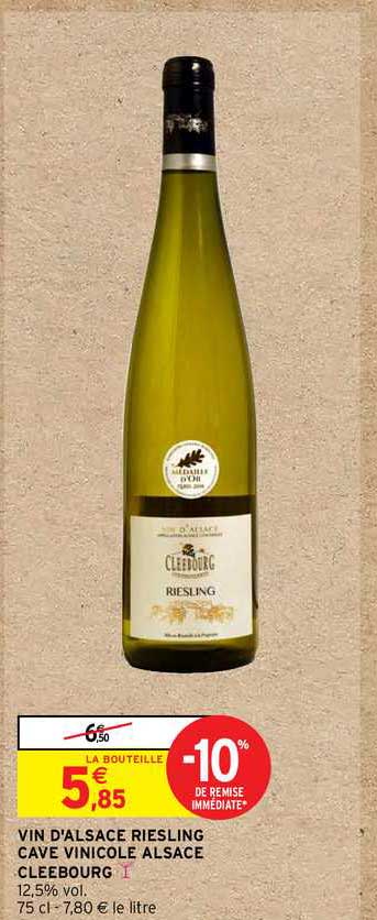 vin d'alsace riesling cave vinicole alsace cleebourg
