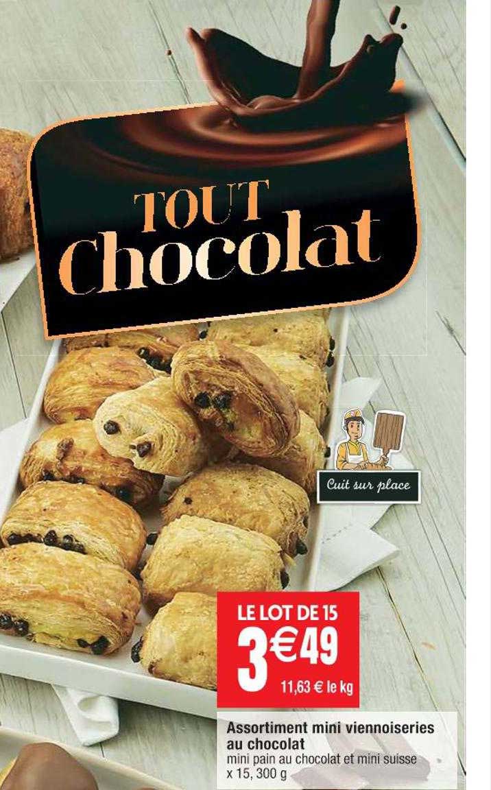 Assortiment Mini Viennoiseries Au Chocolat