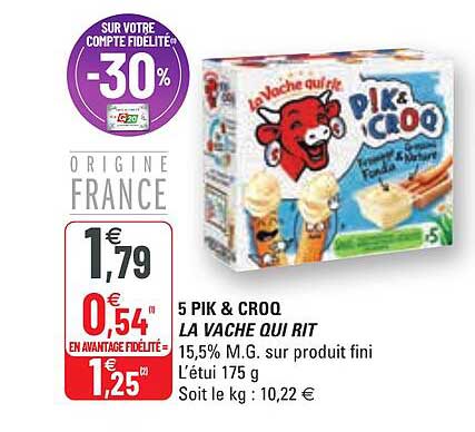 5 pik & croq la vache qui rit