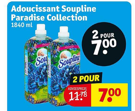 adoucissant soupline paradise collection