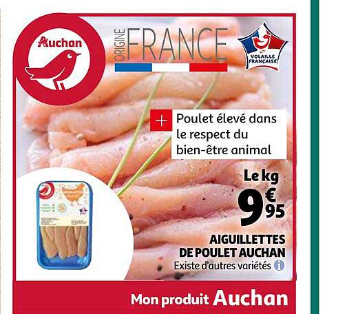 Aiguillettes De Poulet Auchan