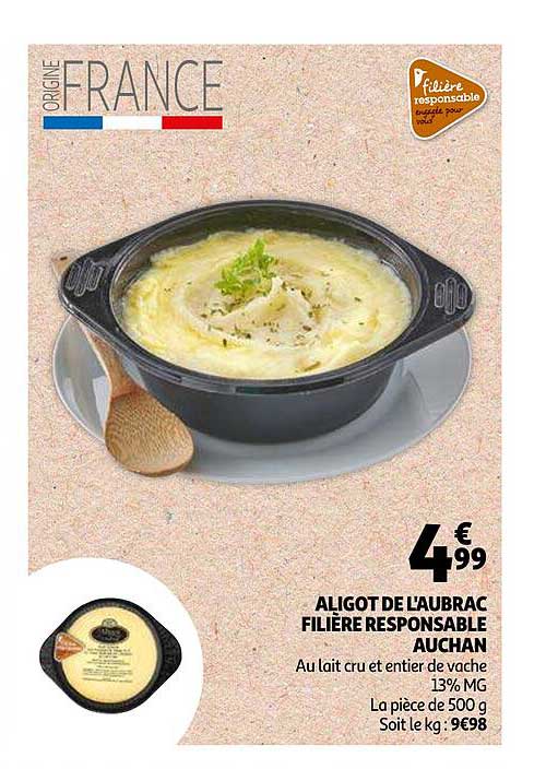 Aligot De L'aubrac Filière Responsable Auchan