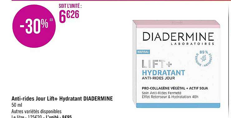 anti-rides jour lift+ hydratant diadermine