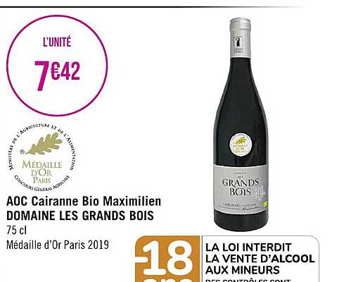 aoc cairanne bio maximilien domaine les grands bois