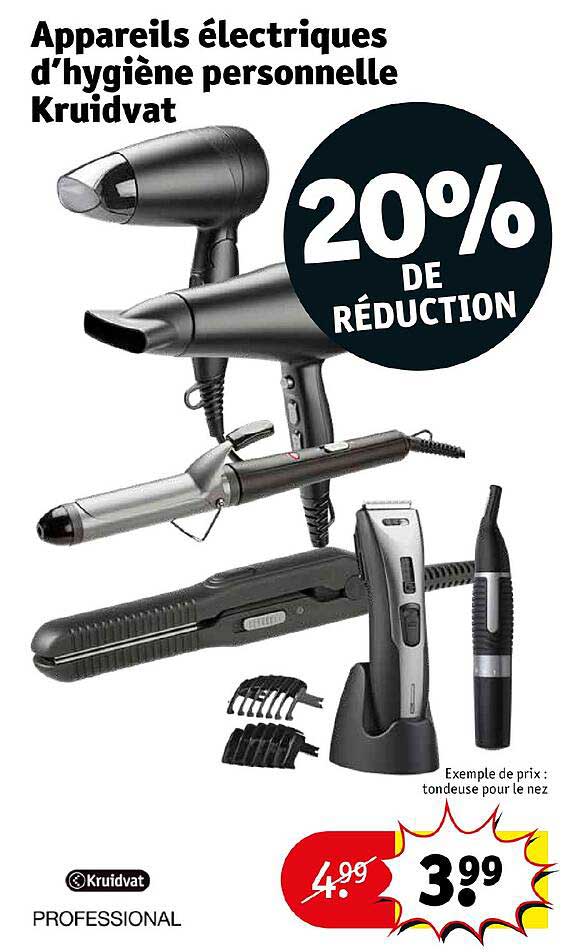 appareils électriques d'hygiène personnelle kruidvat
