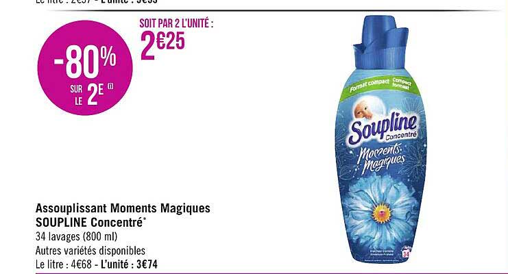 assouplissant moments magiques soupline concentré
