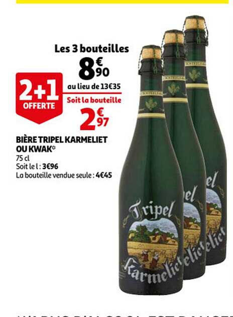 Bière Tripel Karmeliet Ou Kwak