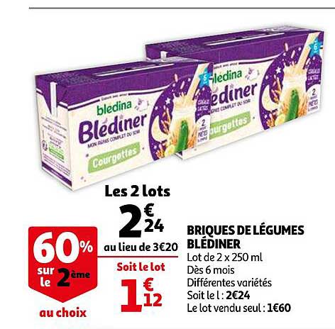 brique de légumes blédiner