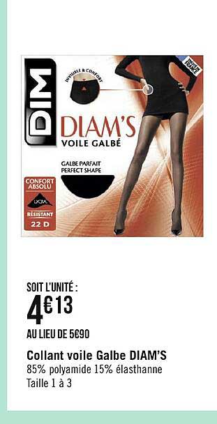 collant voile galbe diam's