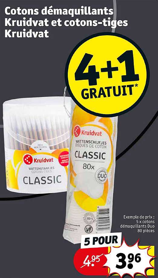Cotons Démaquillants Kruidvat  Et Cotons-tiges Kruidvat
