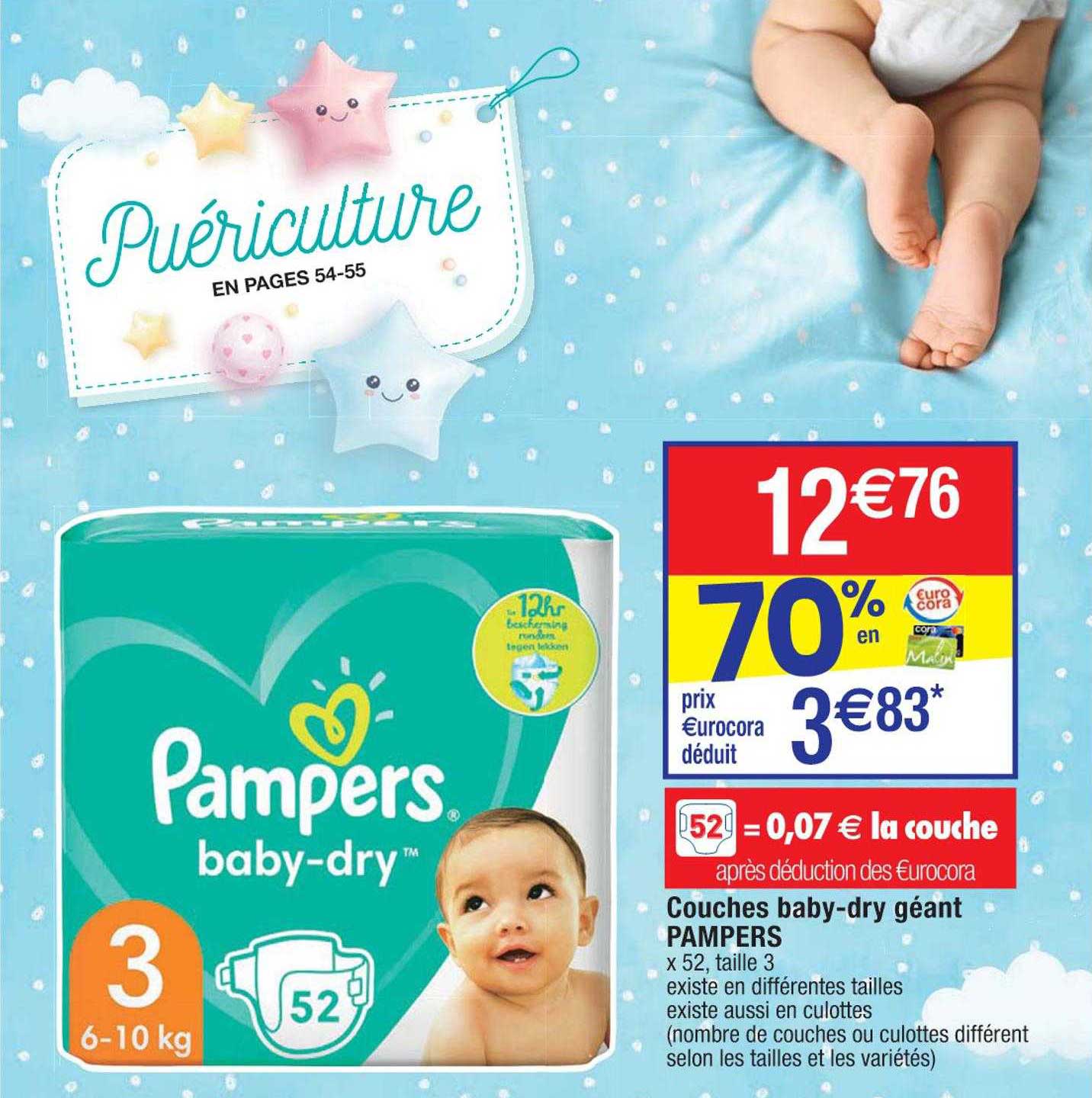 couches baby-dry géant pampers