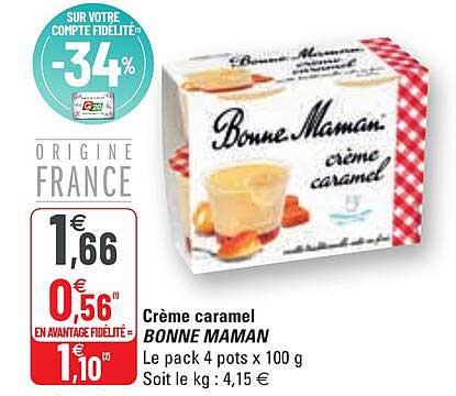 crème caramel bonne maman