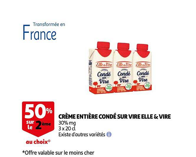 Crème Entière Condé Sur Vire Elle & Vire