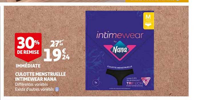 culotte menstruelle intimewear nana