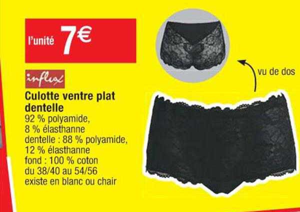 culotte ventre plat dentelle influx