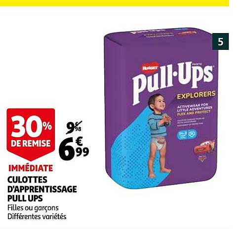 culottes d'apprentissage pull ups