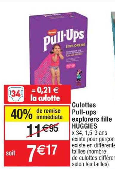 culottes pull-ups explorers fille huggies
