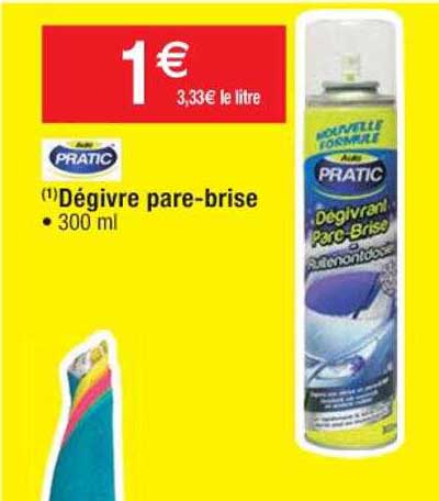 dégivre pare-brise pratic