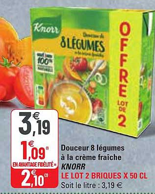 Douceur 8 Légumes à La Crème Fraîche Knorr